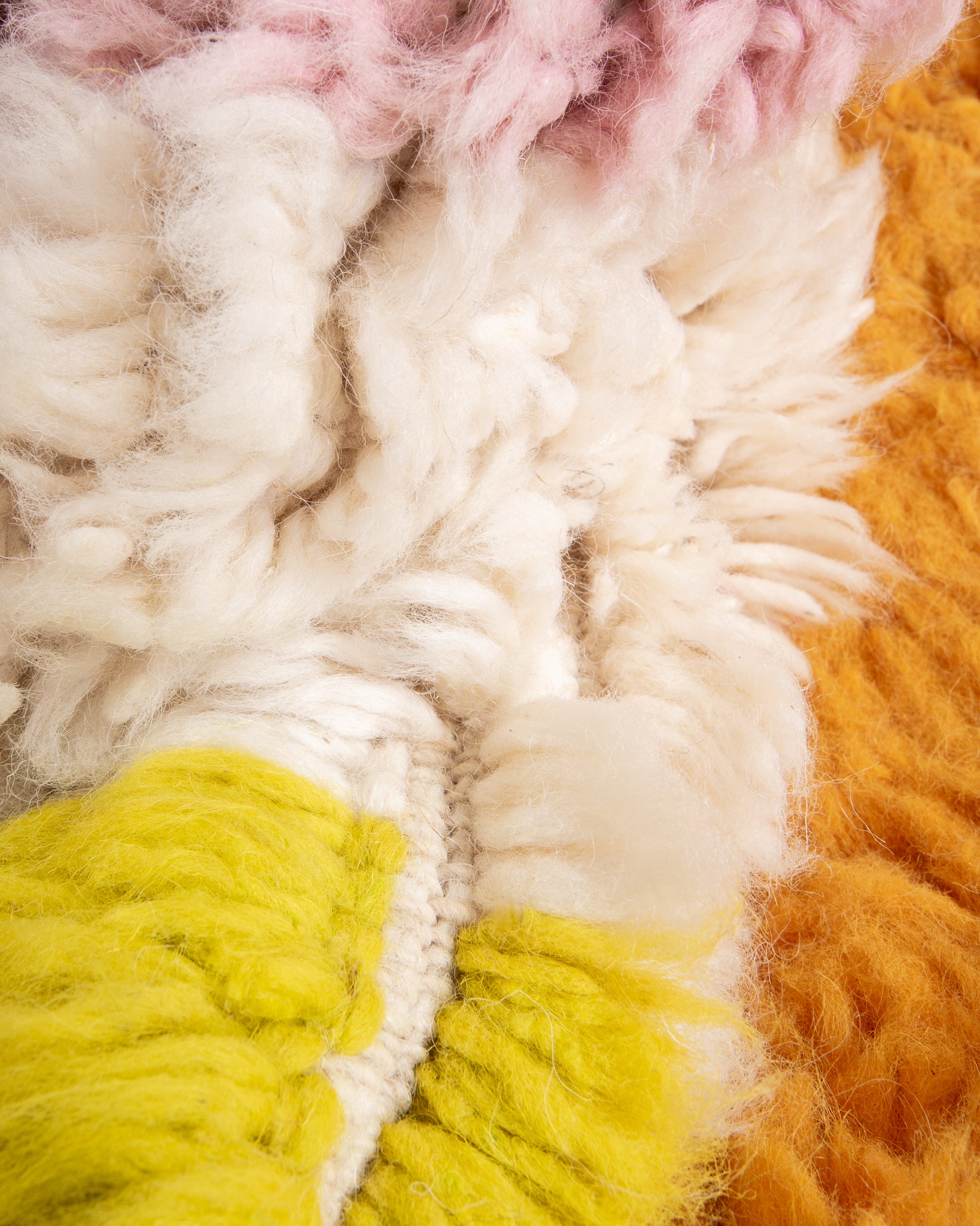 Modern designer handcrafted Berber rug from morocco Beniourain with beautiful colors and patterns